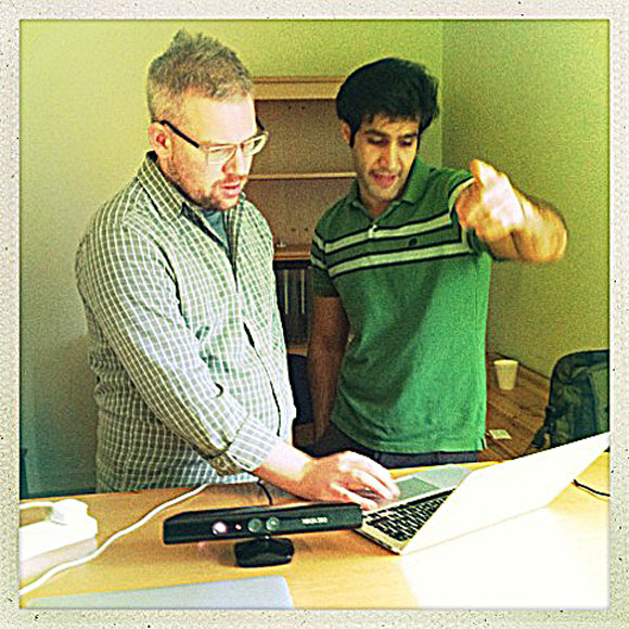 Mohamed Salimian (right) is a doctoral Computer Science student at Dalhousie University.